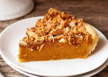 Tarte de abóbora e amêndoa