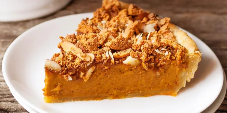 Tarte de abóbora e amêndoa