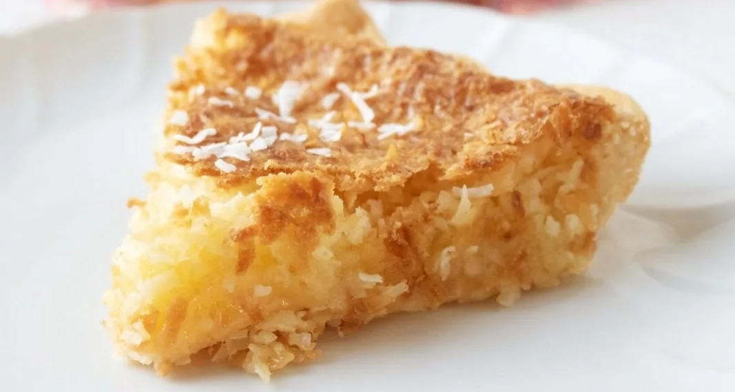 Tarte de banana com coco