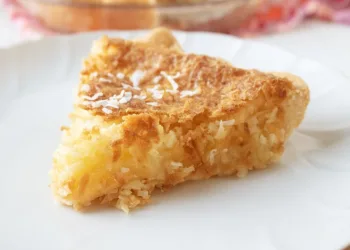 Tarte de banana com coco