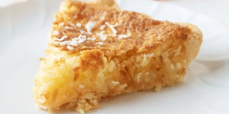 Tarte de banana com coco