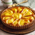 Tarte de pera com amêndoa