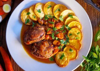 Bochechas de porco no forno