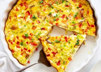 Quiche de frango e legumes