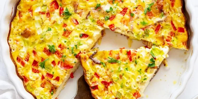 Quiche de frango e legumes