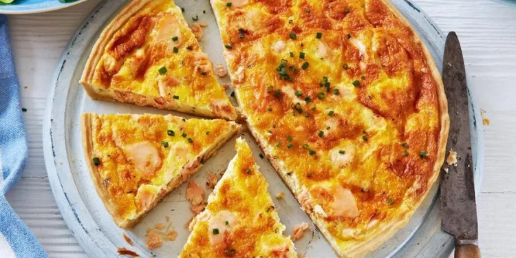 Quiche de atum e delícias do mar