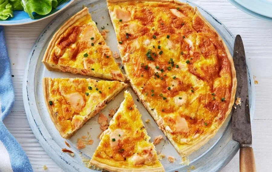 Quiche de atum e delícias do mar
