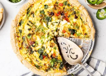 Quiche de atum e legumes
