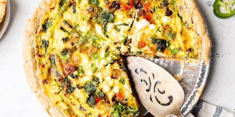 Quiche de atum e legumes