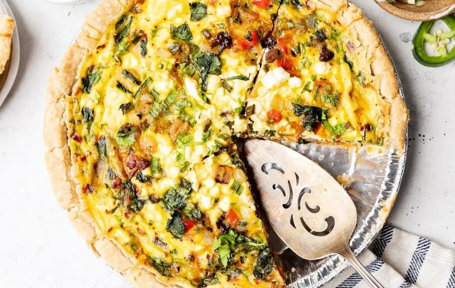Quiche de atum e legumes