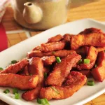 Lombo de porco à alentejana