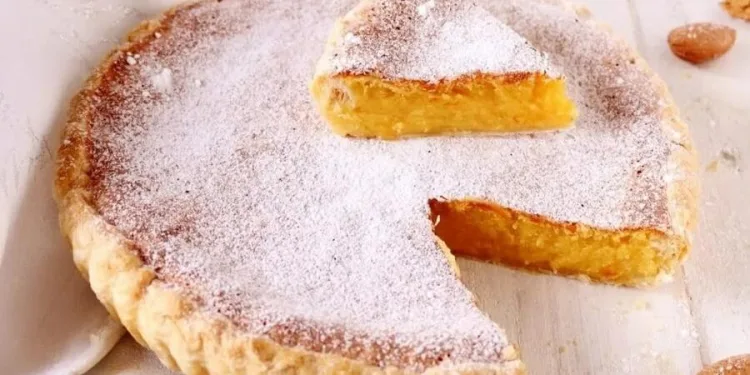 Tarte de feijão e amêndoa