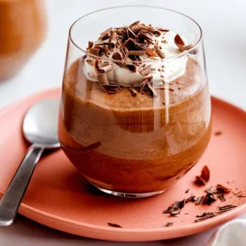 Mousse de chocolate com café