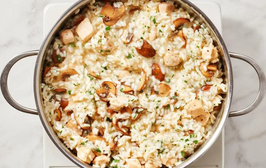 Risoto de frango