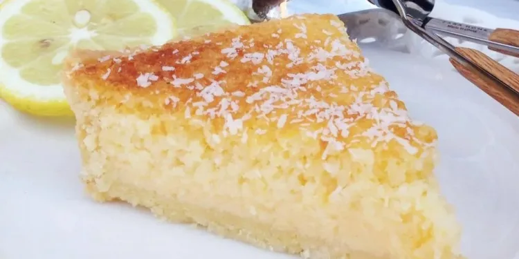 Tarte de coco e natas