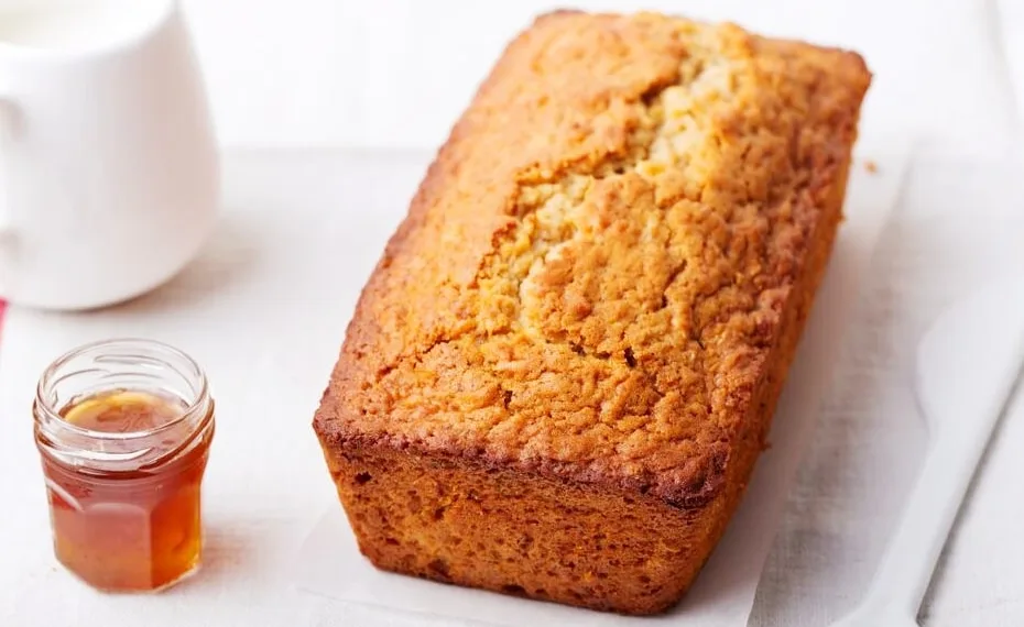 Bolo de aveia com mel