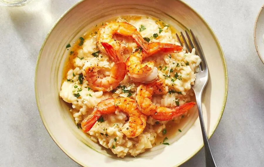 Risoto de camarão
