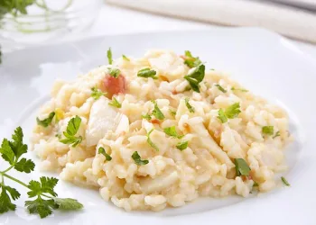 Risoto de bacalhau
