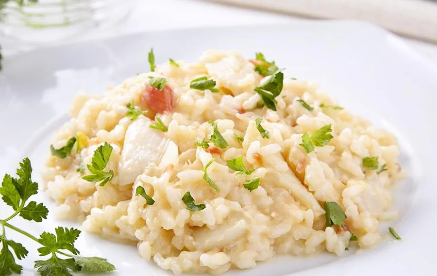 Risoto de bacalhau