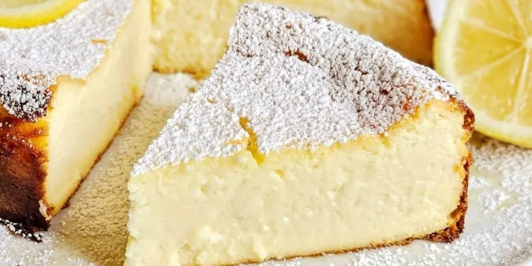 Bolo de requeijão e limão