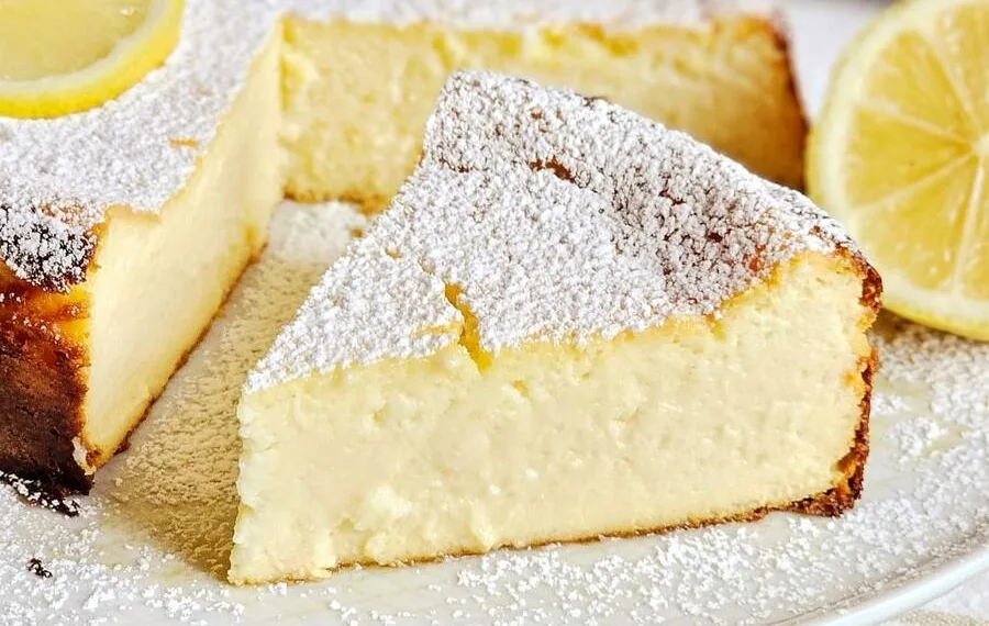 Bolo de requeijão e limão