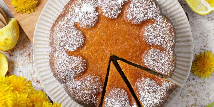 Bolo de mel, limão e canela
