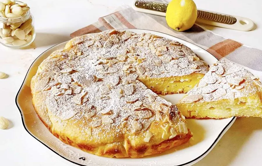Bolo de limão e amêndoa