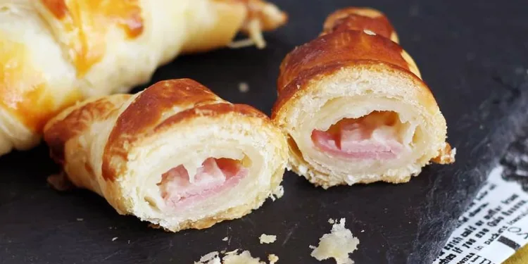 Croissants mistos no forno