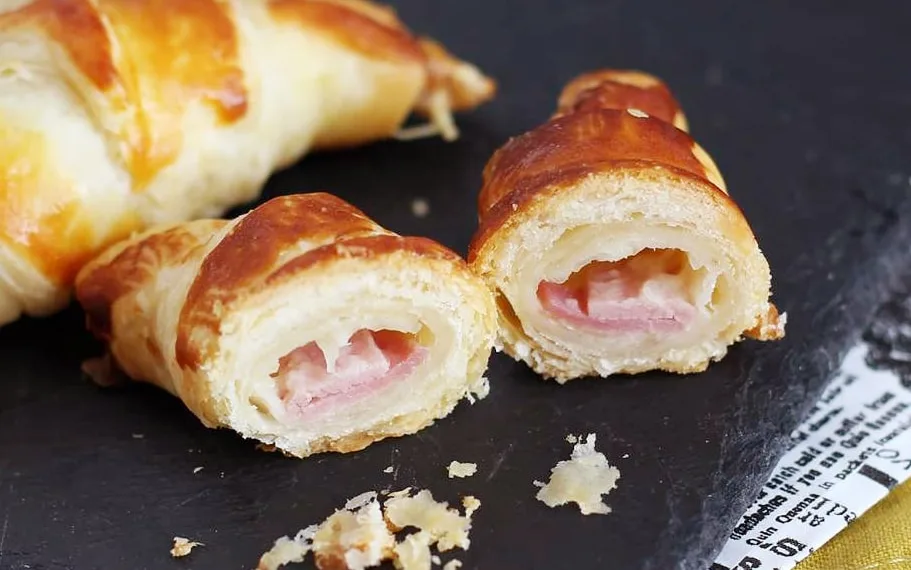 Croissants mistos no forno