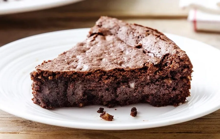 Bolo de chocolate e amêndoa