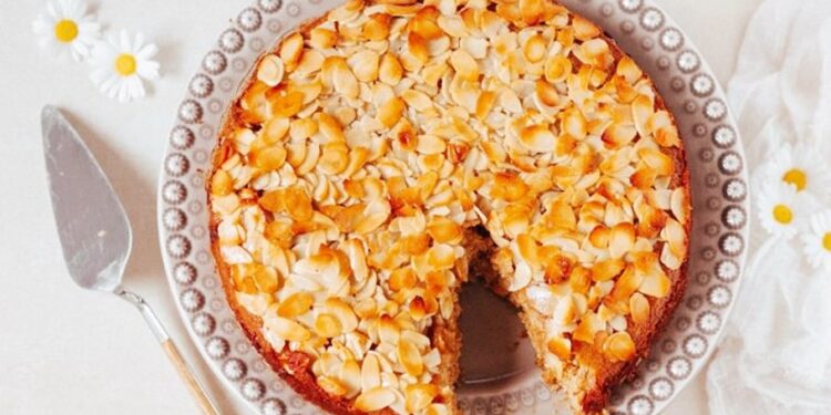 Tarte de amêndoa e laranja