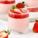 Mousse de morango com gelatina simples e fácil