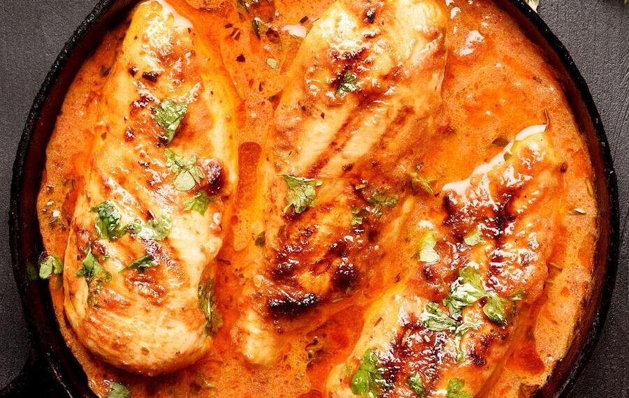 Bifinhos de frango no tacho à portuguesa