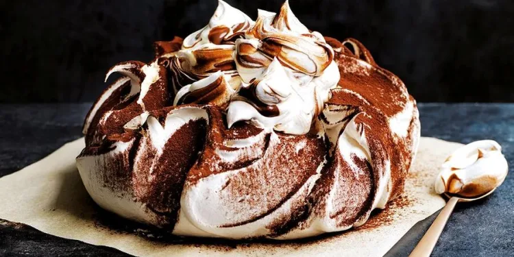 Pavlova de chocolate