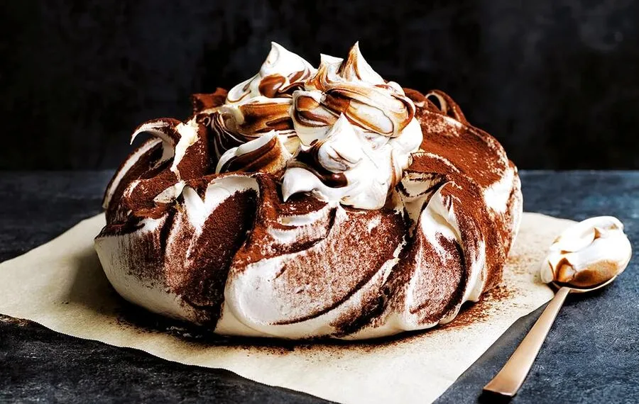 Pavlova de chocolate