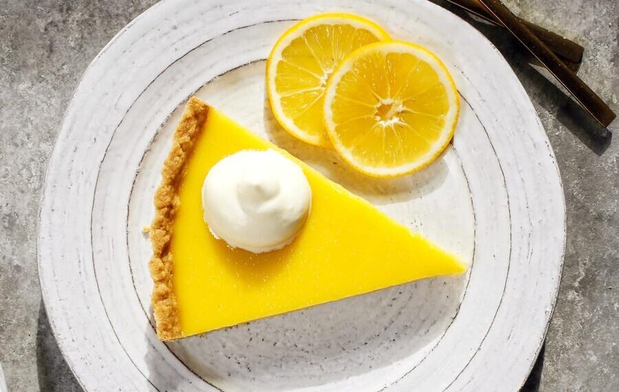 Tarte de iogurte e limão