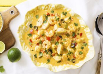 Moqueca de tamboril simples e fácil