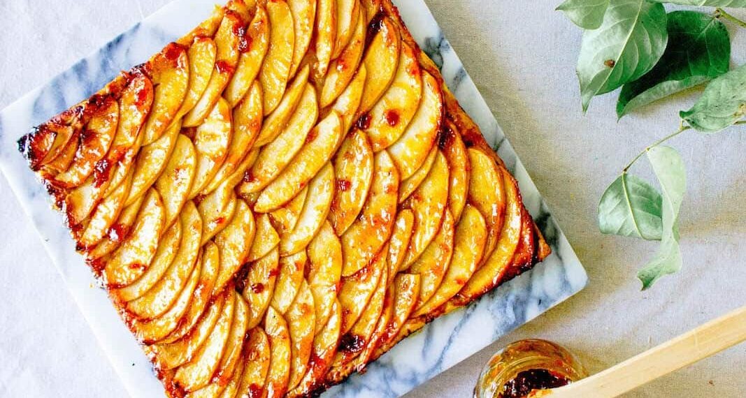 Tarte de iogurte e maçã