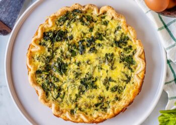 Quiche de espinafres e ricota