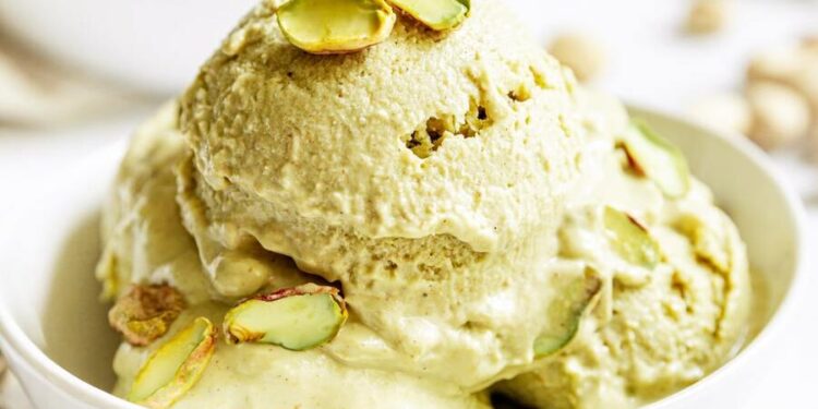 Gelado de pistácio