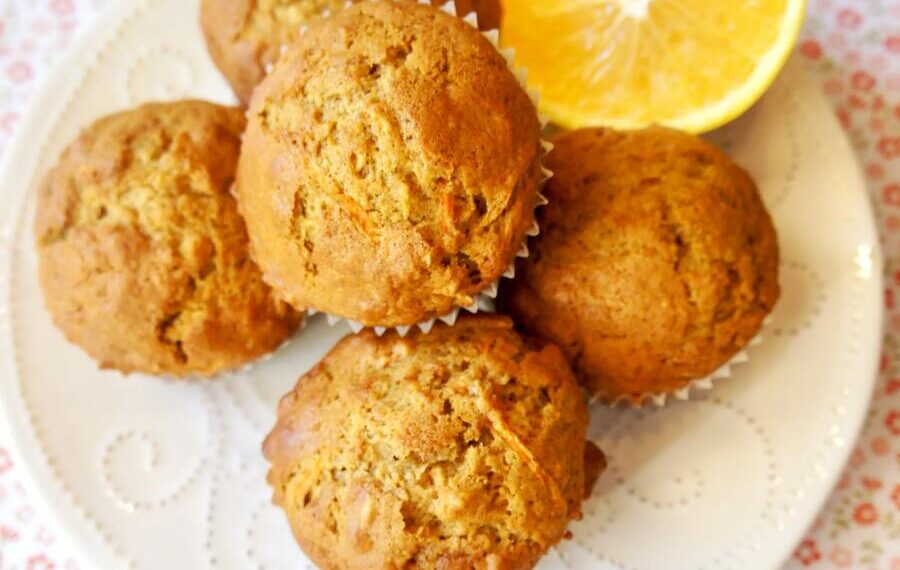 Queques de cenoura e laranja