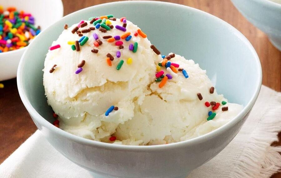 Gelado de iogurte grego