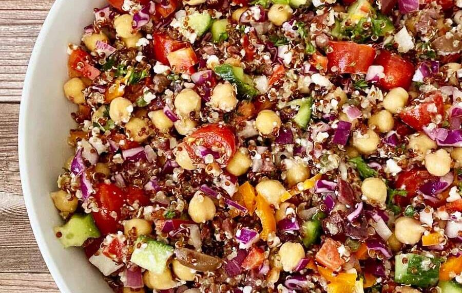 Salada de quinoa