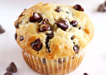 Queques de iogurte com pepitas de chocolate