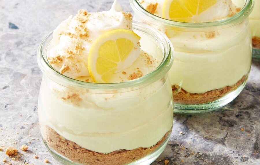 Mousse de limão com bolacha maria