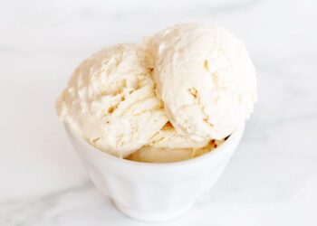 Gelado de mascarpone com limão