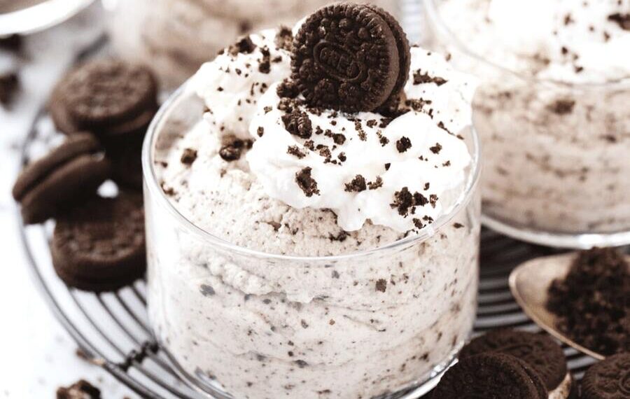 Mousse de oreo simples e rápida