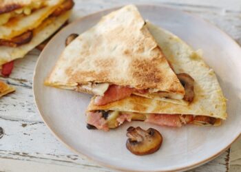 Quesadilla de cogumelos