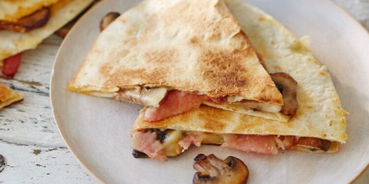 Quesadilla de cogumelos