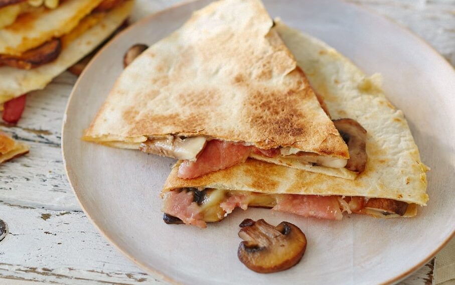 Quesadilla de cogumelos